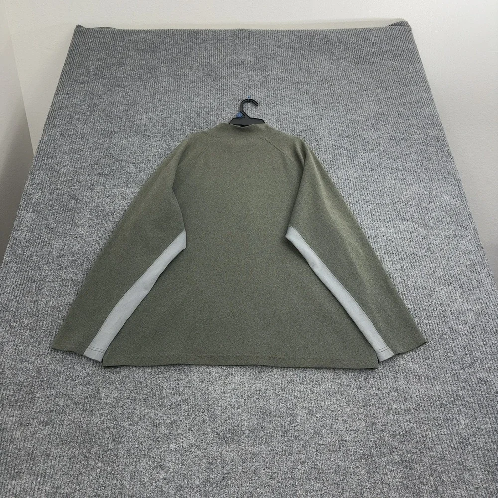 The North Face Pullover Mens‎ XL Green Polyester Quarter Zip Colorblock Gorpcore